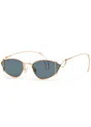 For Art's Sake Ornate Cat-eye Sunglasses In Black