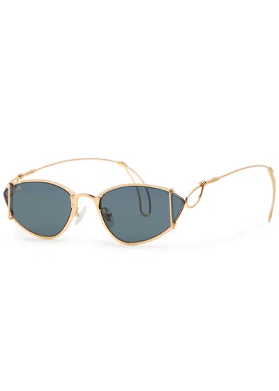 For Art's Sake Ornate Cat-eye Sunglasses In Black
