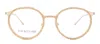 For Art's Sake London Op371 Round Blue Light Eyeglasses In Clear