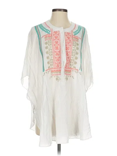 Pre-owned For Cynthia 3/4 Sleeve Blouse In White