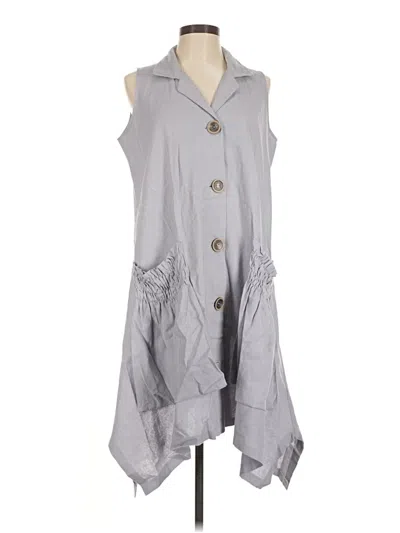 Pre-owned For Cynthia Casual Dress In Gray