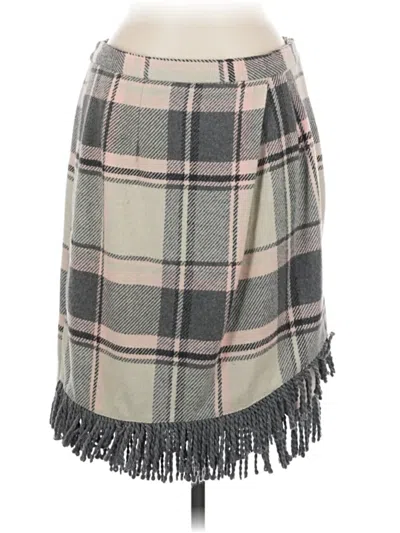 Pre-owned For Cynthia Casual Skirt In Gray