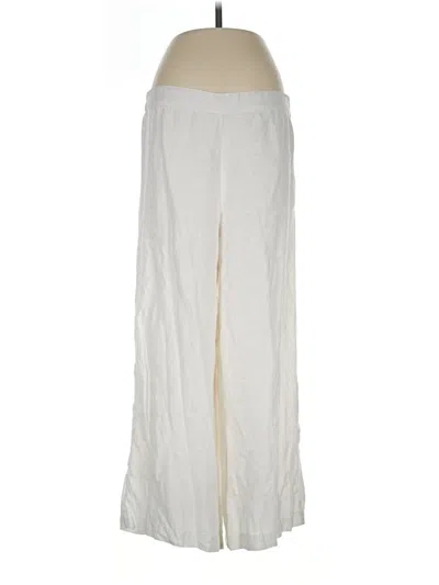 Pre-owned For Cynthia Linen Pants In Ivory