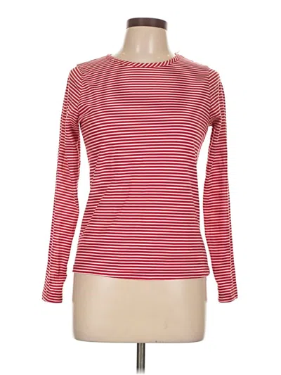 Pre-owned For Cynthia Long Sleeve T-shirt In Red