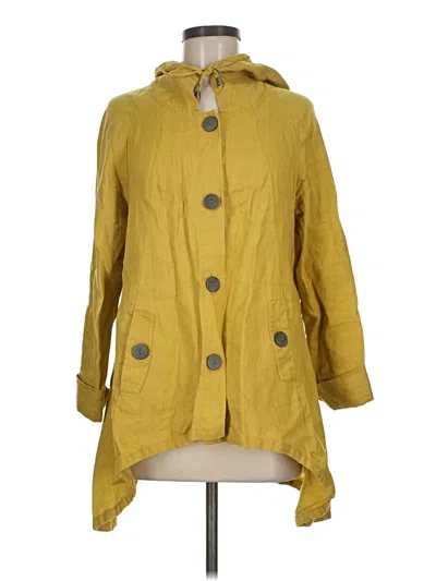 Pre-owned For Cynthia Raincoat In Yellow