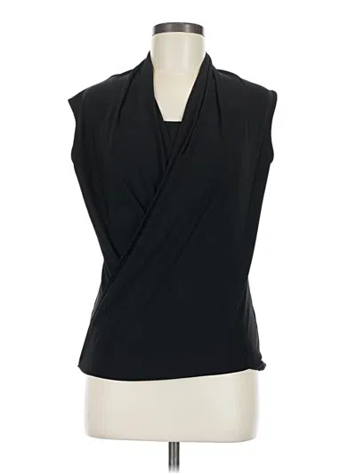 Pre-owned For Cynthia Sleeveless Blouse In Black