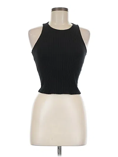 Pre-owned For Days Sleeveless Top Black Halter Neckline Tops