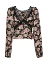For Love &amp; Lemons Clarisse Blouse In Multicolour