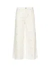 For Love &amp; Lemons Daisy Baggy Jeans In White