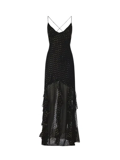 For Love &amp; Lemons Elea Long Dress In Black