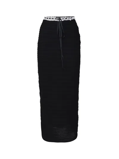 For Love &amp; Lemons Myfair Longskirt In Black
