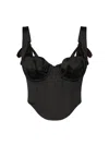 For Love &amp; Lemons Nelly Corset Top In Black