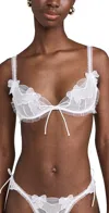 For Love & Lemons Alba Underwire Bra White In White