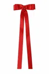 For Love & Lemons Amaya Satin Hair Bow In Red In Red