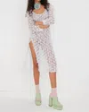 For Love & Lemons Amber Midi Dress In Blue In Blue