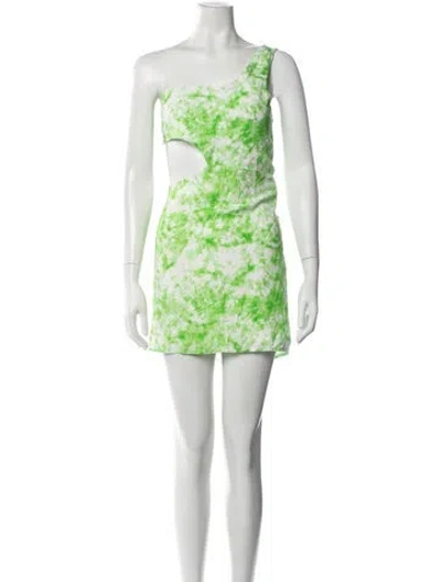 Pre-owned For Love & Lemons Bamboo Mini Dress W/ Tags In Green