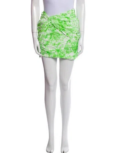 Pre-owned For Love & Lemons Bamboo Mini Skirt W/ Tags In Green