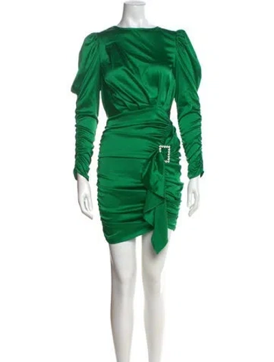 Pre-owned For Love & Lemons Bateau Neckline Mini Dress W/ Tags In Green