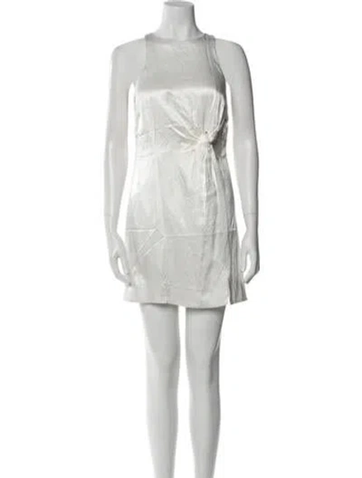 Pre-owned For Love & Lemons Bateau Neckline Sleeveless Tunic W/ Tags In White