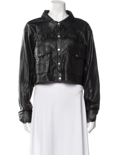 Pre-owned For Love & Lemons Biker Jacket In Black