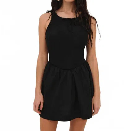 For Love & Lemons Billie Mini Dress In Black