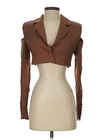 Pre-owned For Love & Lemons Blazer Jacket In Brown