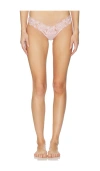 For Love & Lemons Blissful Blooms Thong Panty In Pink