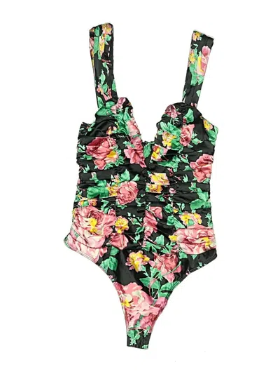 Pre-owned For Love & Lemons Bodysuit In Black