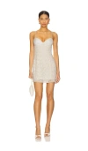 For Love & Lemons Bridget Beaded Mini Dress