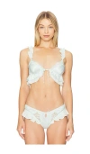 For Love & Lemons Butterfly Lace Ruffle Bralette