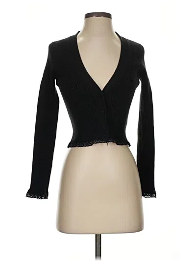 Pre-owned For Love & Lemons Cardigan Sweater In Black