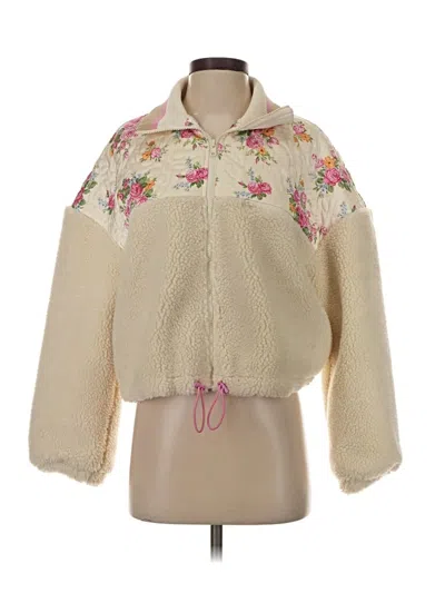 Pre-owned For Love & Lemons Cardigan Sweater In Ivory