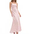 For Love & Lemons Carla Floral Strapless Maxi Dress In Pink In Pink