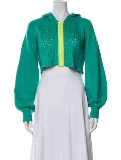 Pre-owned For Love & Lemons Cashmere Jacket In Green