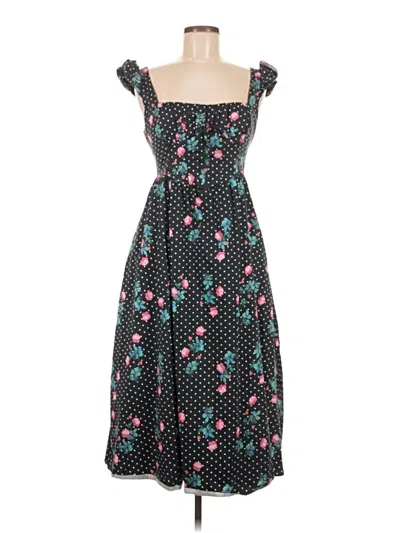 Pre-owned For Love & Lemons Casual Dress In Black