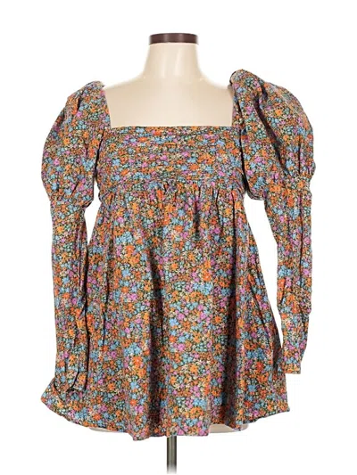 Pre-owned For Love & Lemons Casual Dress In Brown