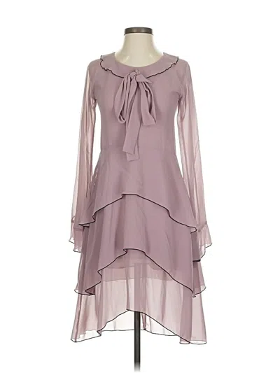 Pre-owned For Love & Lemons Casual Dress In Gray