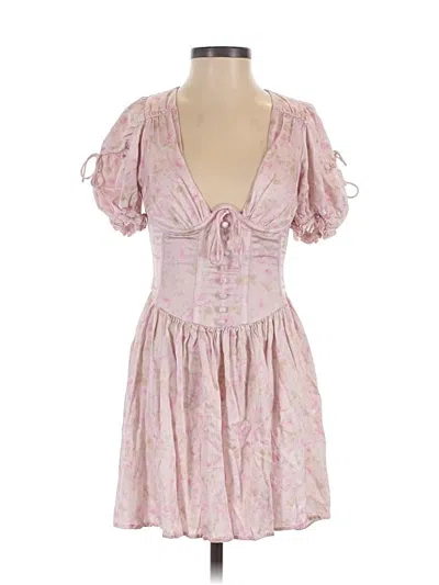 Pre-owned For Love & Lemons Casual Dress In Pink