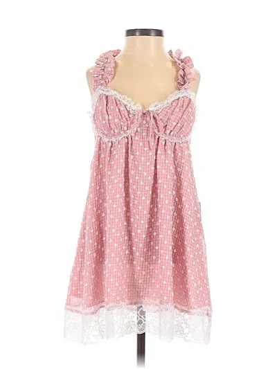 For Love & Lemons Casual Dress In Pink