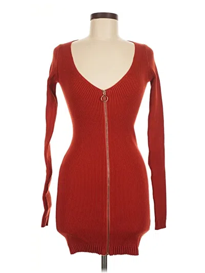 Pre-owned For Love & Lemons Casual Dress In Red