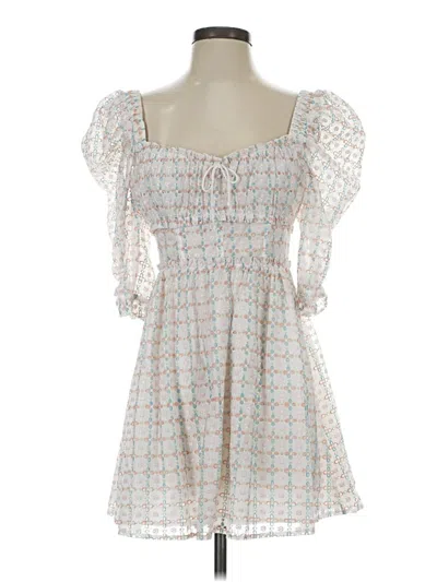 Pre-owned For Love & Lemons Casual Dress In White