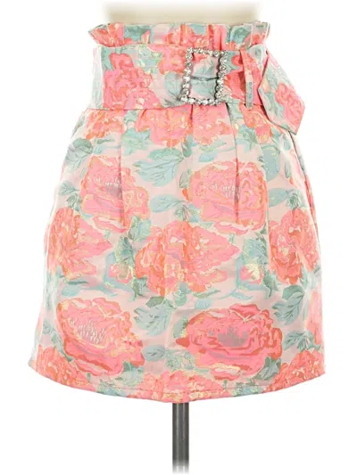 Pre-owned For Love & Lemons Casual Skirt In Pink