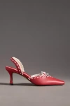 For Love & Lemons Charlie Slingback Kitten Heel Mules
