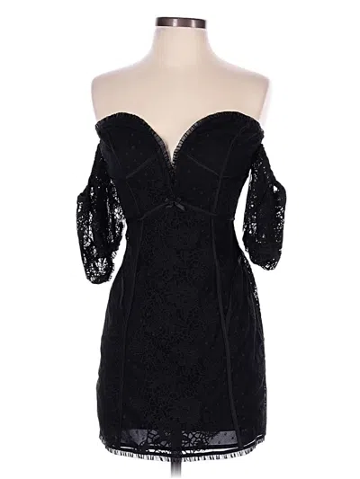 Pre-owned For Love & Lemons Cocktail Dress In Black