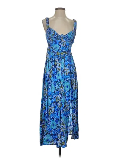 Pre-owned For Love & Lemons Cocktail Dress In Blue