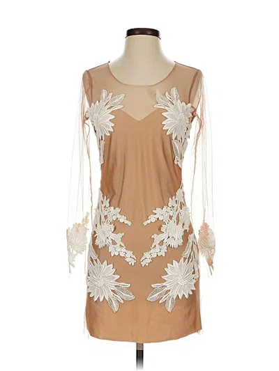 Pre-owned For Love & Lemons Cocktail Dress In Brown