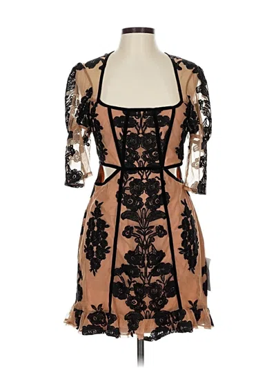 For Love & Lemons Cocktail Dress In Brown