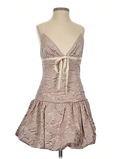 Pre-owned For Love & Lemons Cocktail Dress In Brown