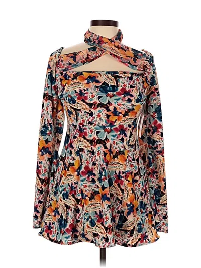 Pre-owned For Love & Lemons Cocktail Dress In Orange