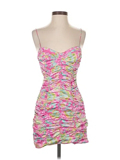 Pre-owned For Love & Lemons Cocktail Dress In Pink